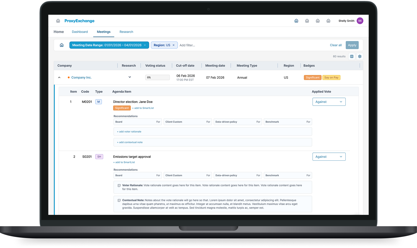 ISS ProxyExchange on a laptop