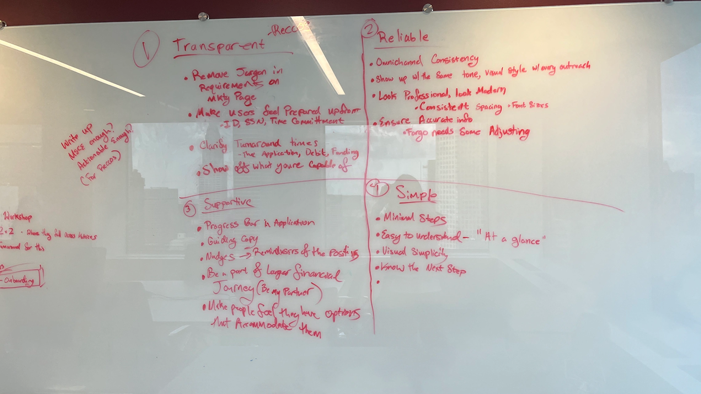 Workshop synthesis